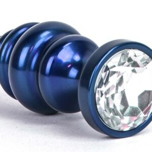 Bijou anal Alloy 6.5 x 3 cm Bleu