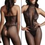 Combinaison sexy Fishnet & Lace Noir