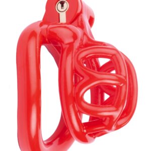 Cage de chasteté courte Lyfy 4 x 3.3cm Rouge
