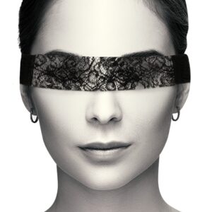 Ruban en dentelle pour les yeux Noir