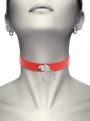 Collier Coquette avec Anneau Rouge
