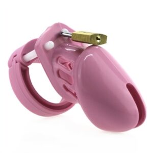 Cage de chasteté en silicone 7 x 3.3 cm Rose
