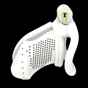 Cage de chasteté Maspia 8 x 3.3cm Blanc