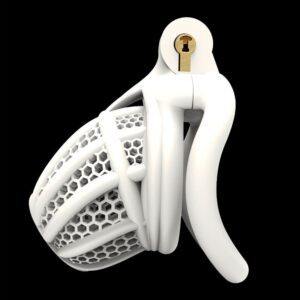 Cage de chasteté Combia 6.5 x 3.3cm Blanc