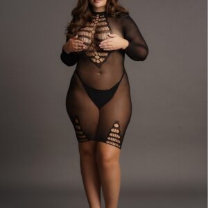 Robe sexy Grande Taille LONG SLEEVE Noire