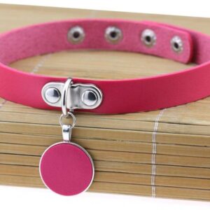 Ras de cou Round Moon Rose