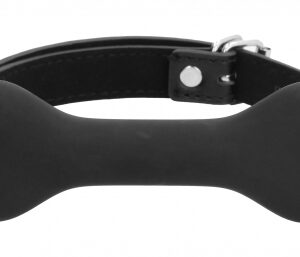 Bâillon Os Silicone Noir