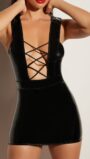 Robe courte Entanglement Noire - XL