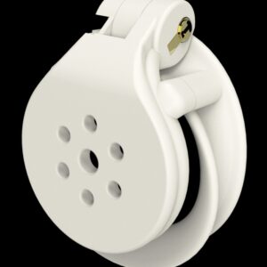 Cage de chasteté Flat Zone 2.5cm Blanche
