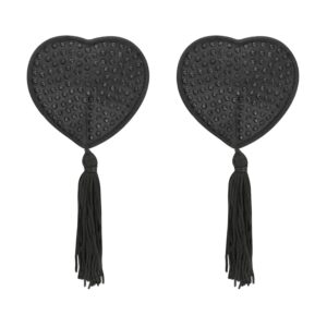 Cache-Tétons adhésifs Pearl noirs