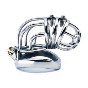 Cage de chasteté en métal Foldy 12 x 3.5cm