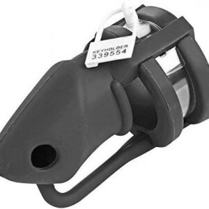 Cage de chasteté silicone Birdlocked 11 x 3.2cm Noire