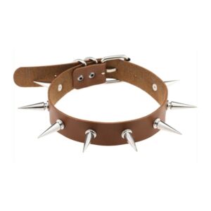 Collier à pointes Piky Lish Marron