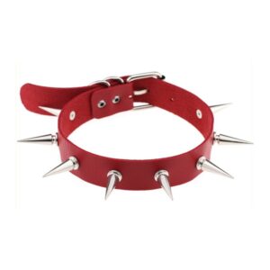 Collier à pointes Piky Lish Rouge
