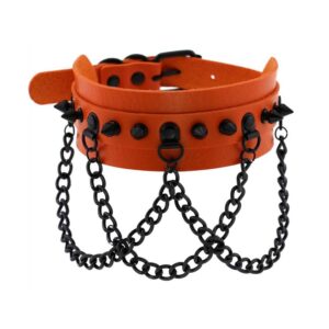 Collier à pointes Piky Orange