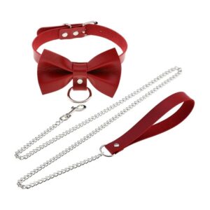 Collier laisse Bowy Slave Rouge