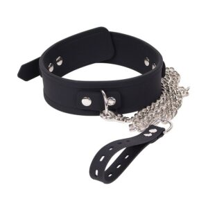 Collier et Laisse Deluxe Collar Noir