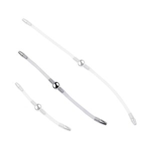 Double Tige d'urètre flexible Flexi Duo 24cm - Diamètre 8mm
