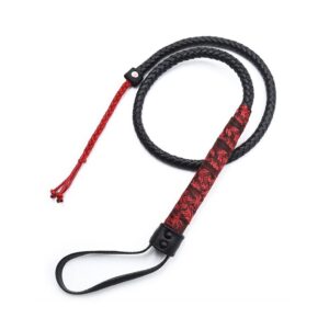Fouet Chinese Design 90cm Noir-Rouge