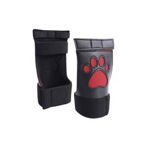 Gants Néoprène Puppy Paw Noir-Rouge