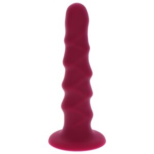Gode silicone Ribbed Dong 16 x 3.7cm Rose