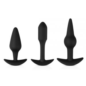 Kit de 3 plugs Pleasure Noirs