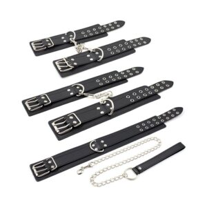 Kit Menottes et Collier Double Pin Noir