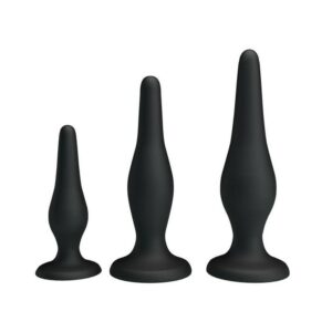Lot de 3 plugs Silicone Débutant