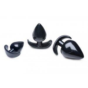 Lot de 3 plugs Spades Noir