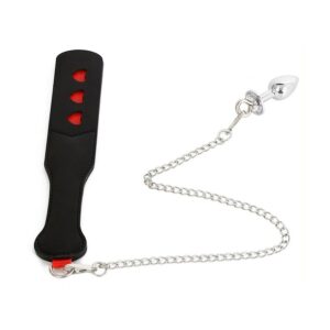 Paddle avec Chaîne et Plug Spank plug 30cm