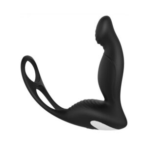 Plug avec Cockring Langer P-Spot 10 x 3 cm
