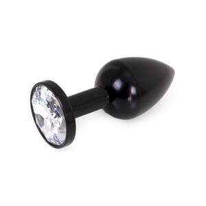 Plug Bijou Anal Alu Gem light 6 x 2.8 cm Noir