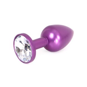 Plug Bijou Anal Alu Gem light 6 x 2.8 cm Violet