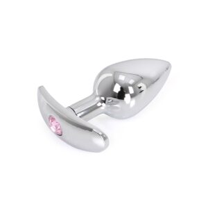 Plug Bijou Anal avec base arrondie Curve 6 x 2.8 cm - Bijou Rose