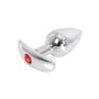 Plug Bijou Anal avec Base arrondie Curve 6 x 2.8 cm - Bijou rouge