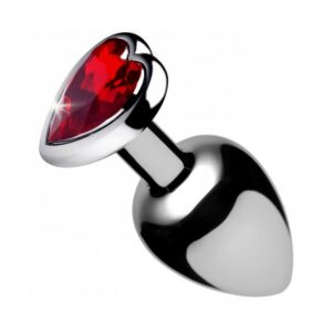 Plug bijou Heart Gem Rouge 6.5 x 2.7 cm S
