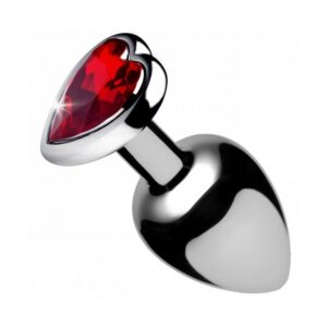 Plug bijou Heart Gem Rouge 7 x 3.4 cm M