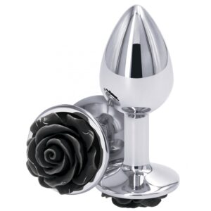Plug Bijou Rear S 6 x 2.7cm Argenté-Noir