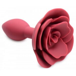 Plug Bijou Silicone Booty Blum avec Rose 7.5 x 3cm