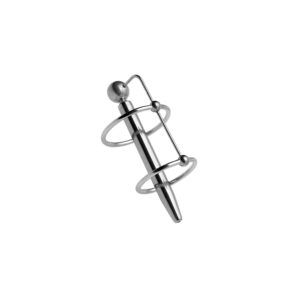 Plug d'urètre percé Longy 8cm - Diamètre 5.5 à 8mm