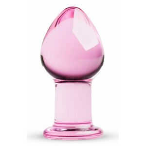 Plug en Verre n° 26 rose - 9 x 4.3 cm