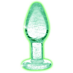 Plug en verre phosphorescent GLOW L 9.5 x 4cm