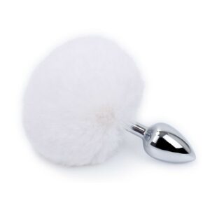 Plug Queue de lapin Bunny Tail 6 x 2.7 cm Blanc