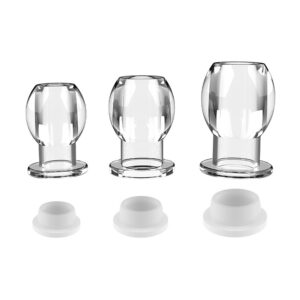 Plug tunnel avec bouchon Hollow Stop Transparent