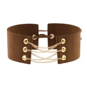 Ras de cou Coral Marron