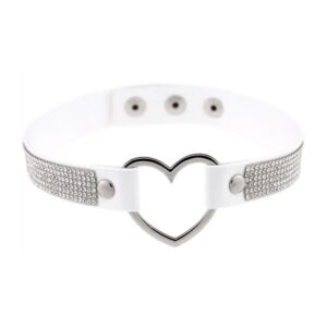 Ras de cou Heart Strass Blanc