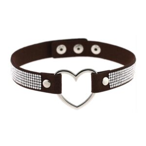 Ras de cou Heart Strass Noir
