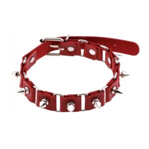Ras de cou Punk Piks Rouge