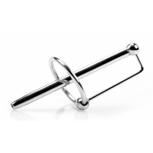 Tige percée d'urètre avec anneau PRINCESS WAND 7.5cm x 6mm