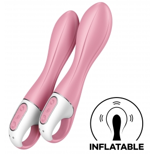 Vibro gonflable Air Pump Vibrator 2 Satisfyer 12 x 3.5cm Rose – Image 2